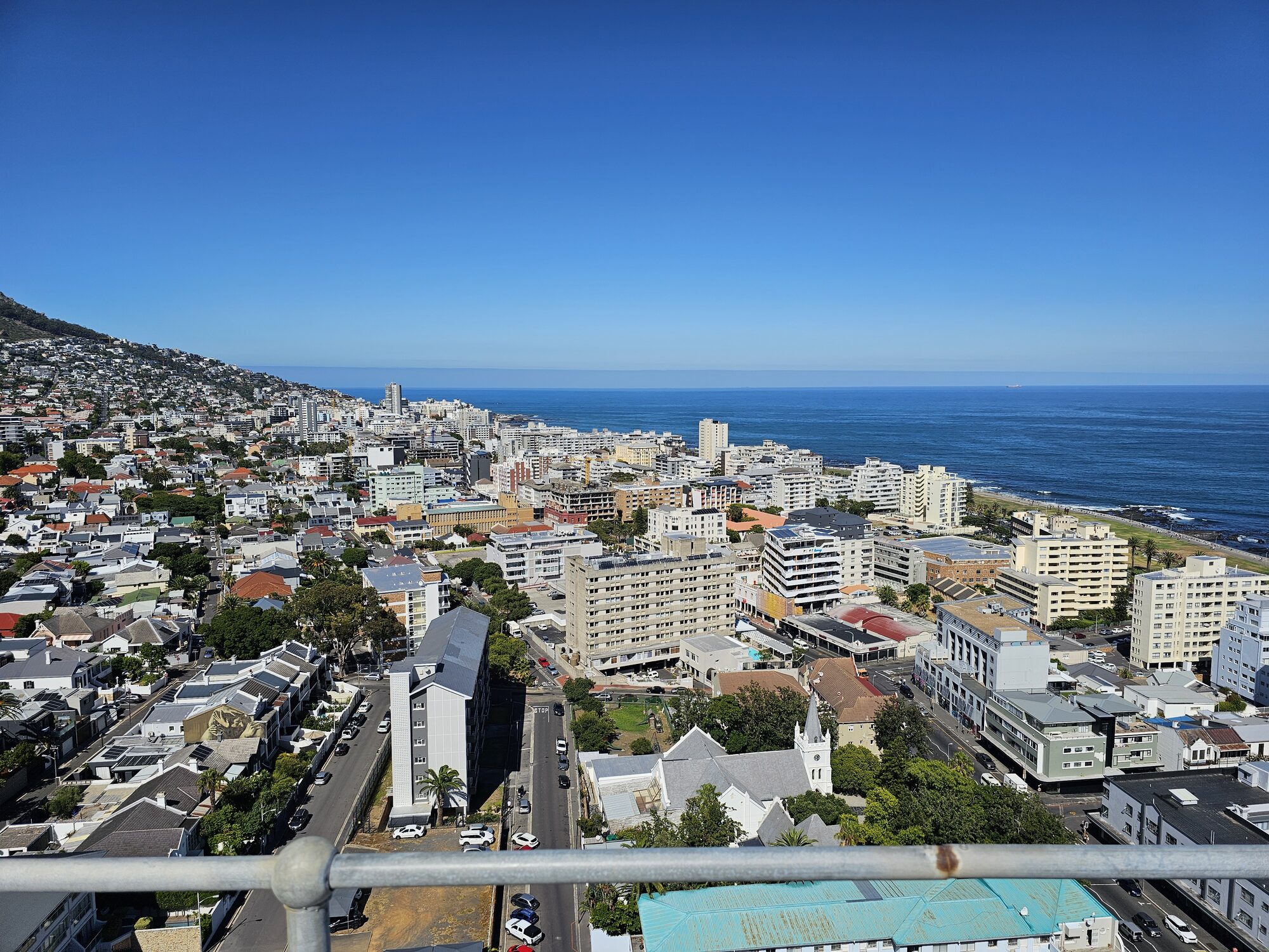Urban area served by distributed telecommunications and power infrastructure